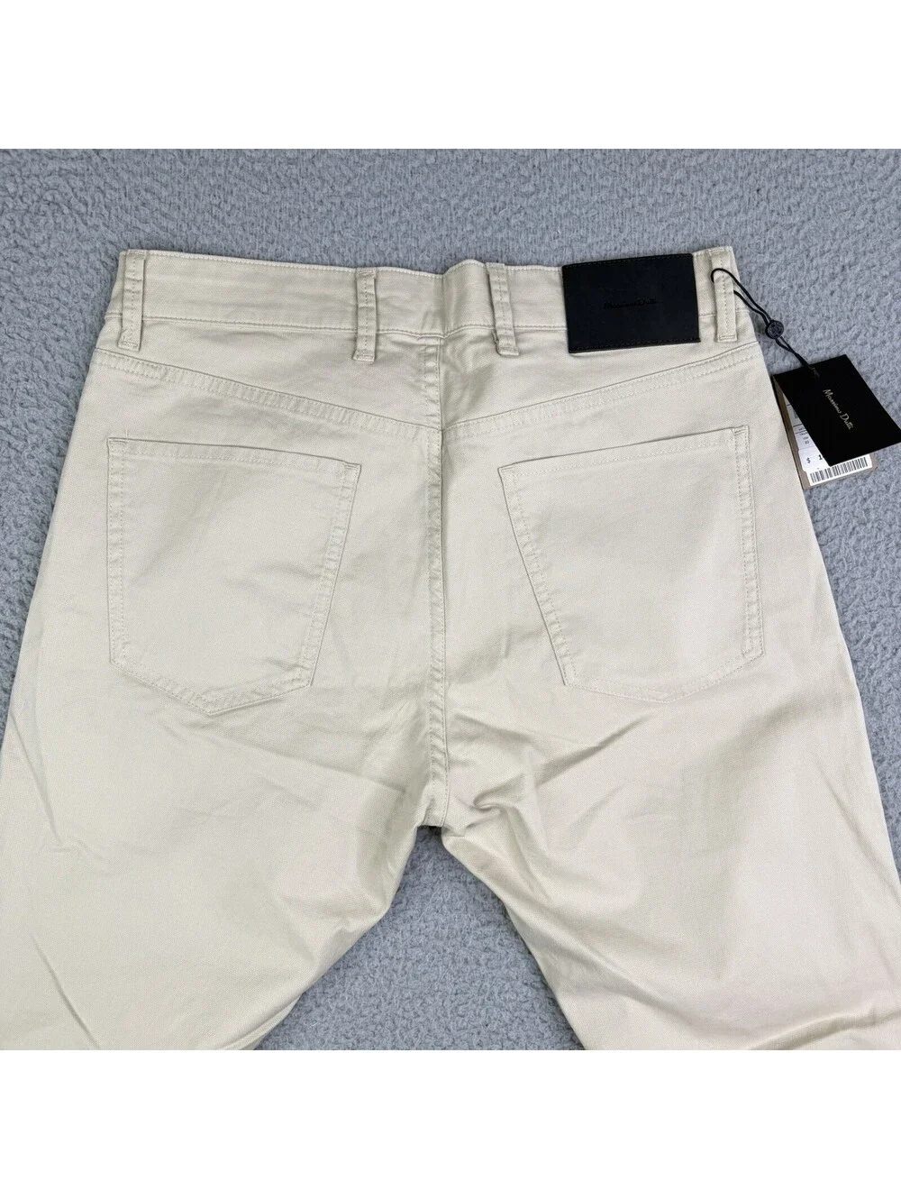 Massimo Dutti Slim Fit Cotton Blend Stretch Men's Size W30X30L Chino Pants NWT